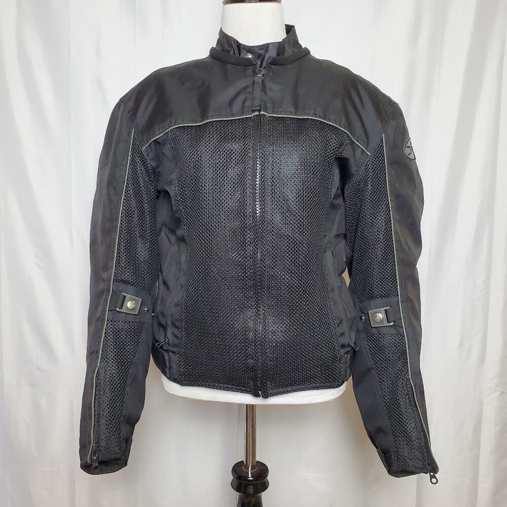 Joe Rocket Black Padded Motorcycle Jacket SZ Small